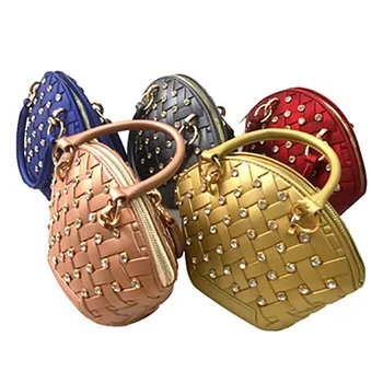 

GW shell handbag with rivet hot-selling fashion cute shoulder handbags women tote silicone for women 2020