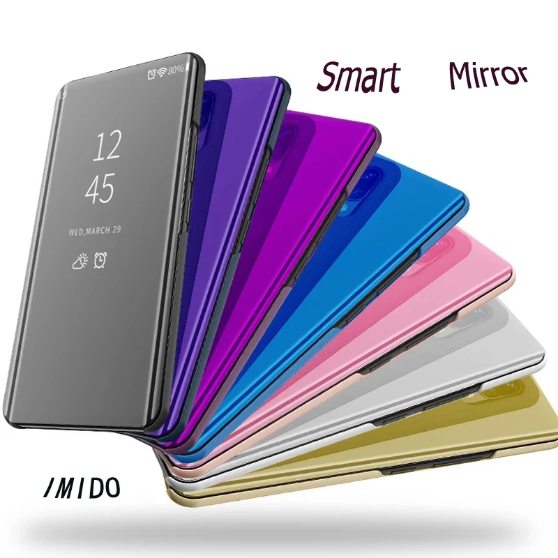 

Smart Mirror Flip Moble Case For Redmi 4 4x 5 5Plus 6Pro 7 7Pro For Note 3 4X 5A 5Pro 6Pro 7Pro MI 8 LITE MI 9 9SE Case Cover