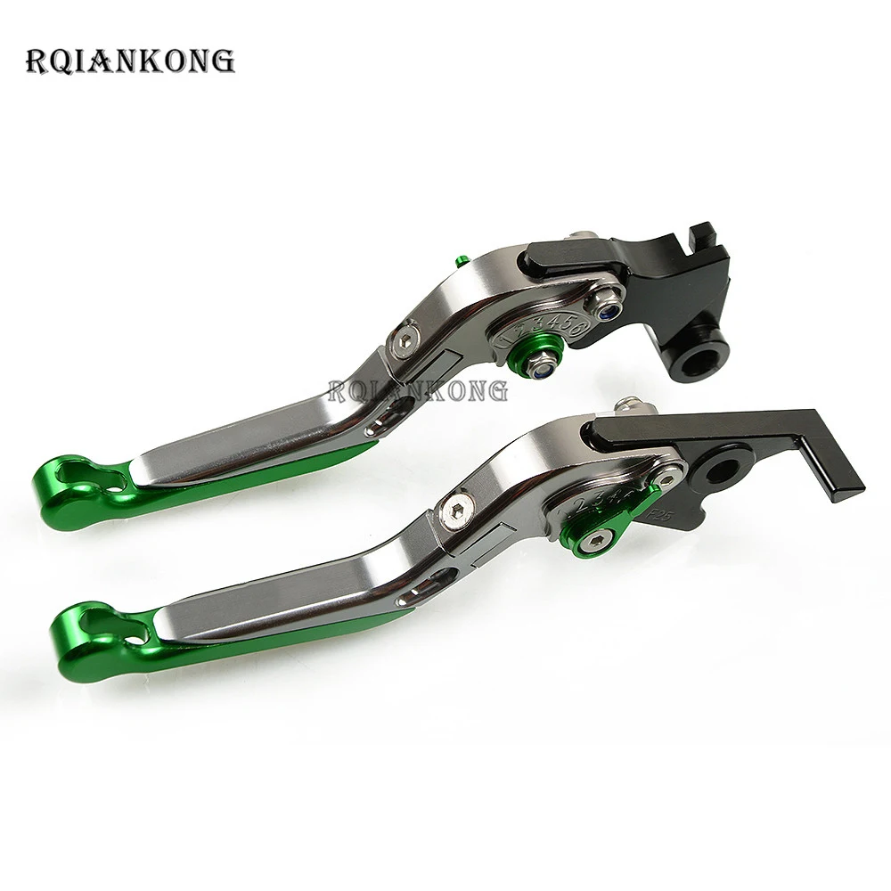 CNC мотоцикл сцепные рычаги для KAWASAKI ZX14R 2006- ZX-14R ZX 14R 14 R Складные Выдвижные регулируемые аксессуары - Цвет: Titanium