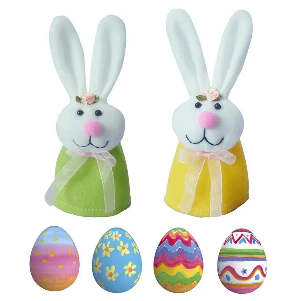 

1 Pcs 2020 Easter Eggs Cover Easter Bunny Egg Set Perfect Decoration for Kids Room Home Easter Decorations and Supplies
