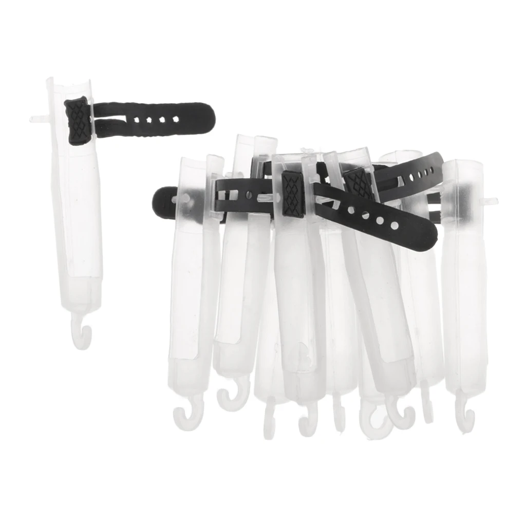 10pcs Plastic Telescopic Fishing Rod Tip Cap Cover Pole Protector Sea Fishing Equipment Replacement Tackles 