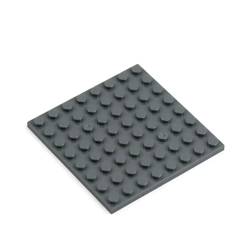 50 шт. пластина 8x8 точек кубики Moc классические строительные блоки Набор аксессуаров, совместимый с лего 41539 город друг - Цвет: Dark Grey
