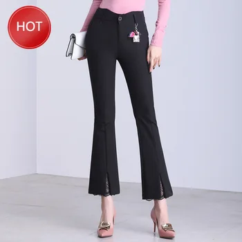 

Flared Pants WomenHigh Quality Womens Casual Long Pants Fashion Casual Ladies Windproof Panst Fall 2020 Women