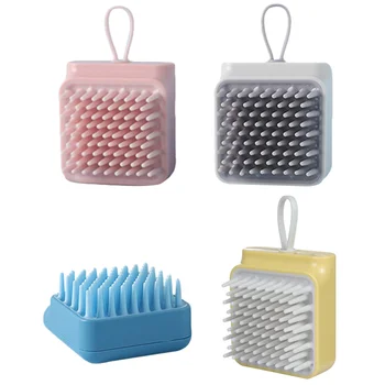 

4Pcs Pet Brush Bathing Massaging Cleaning Grooming Deshedding Scrubber Bath Brush Hair Brush Shower Brush for Dog And Cat