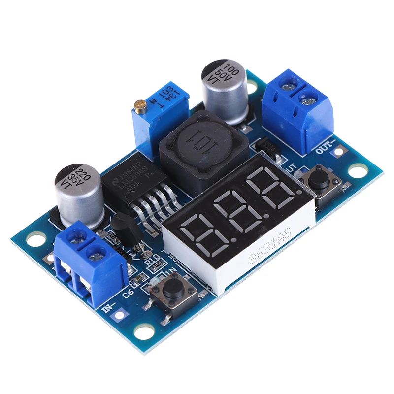 New LM2596 DC 4.0~40 To 1.3-37V Led Voltmeter Step-down Power Converter Module