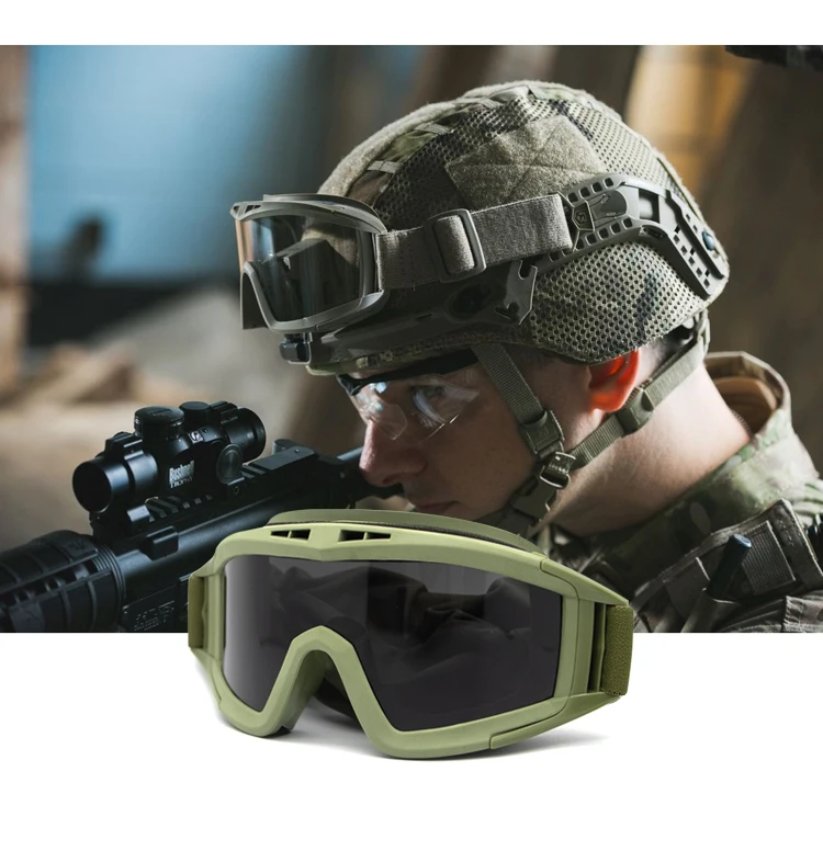 NorthFOX Locust Military Tactical Goggles CS Shooting Goggles Windproof Paintball Glasses Men's Outdoor Sports Camping Hiking Mo