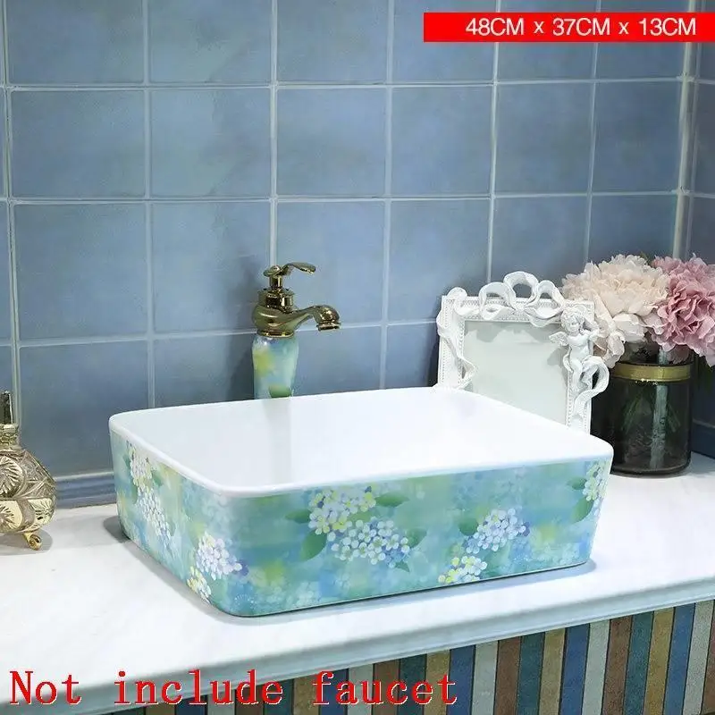 Version I Черный Sobre Encimera Salle Bain сосуд Раковина Ванная комната Wastafel Wasbak Bagno Para De Cuba Pia Banheiro Lavabo умывальник - Цвет: Version I