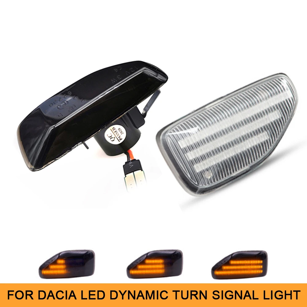 Repeater Blinker Led Turn Signal Indicator Dynamic Light For Dacia