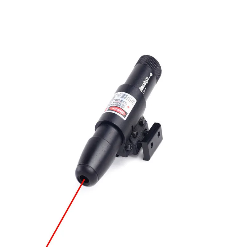 Professional Bird Hunting Tactical Red Green Dot Laser Sight Scope Bullet Type Point Sight Fit 11mm 20mm Rail with Barrel Mount - Цвет: Красный