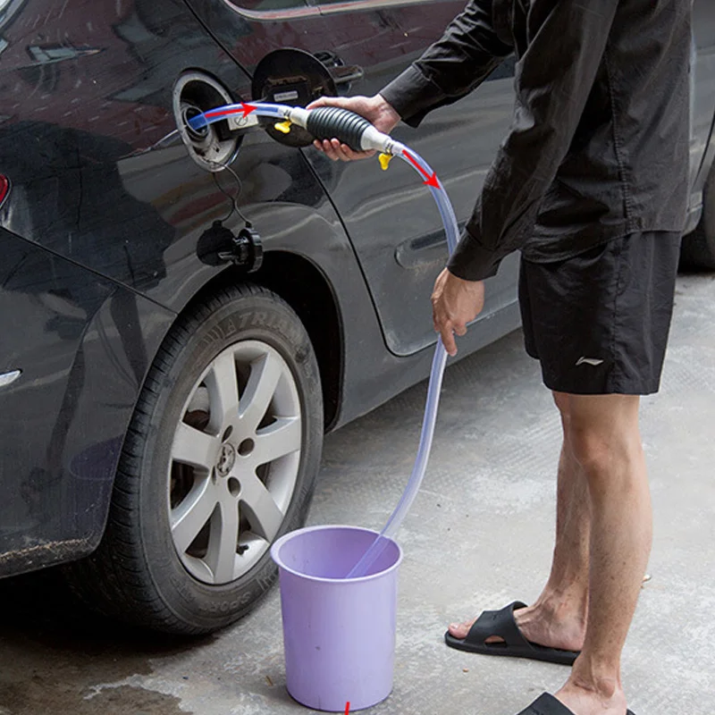 Hot High Flow Siphon Hand Pump Manual Car Fuel Transfer Portable for Gas Gasoline Petrol X66 | Автомобили и мотоциклы