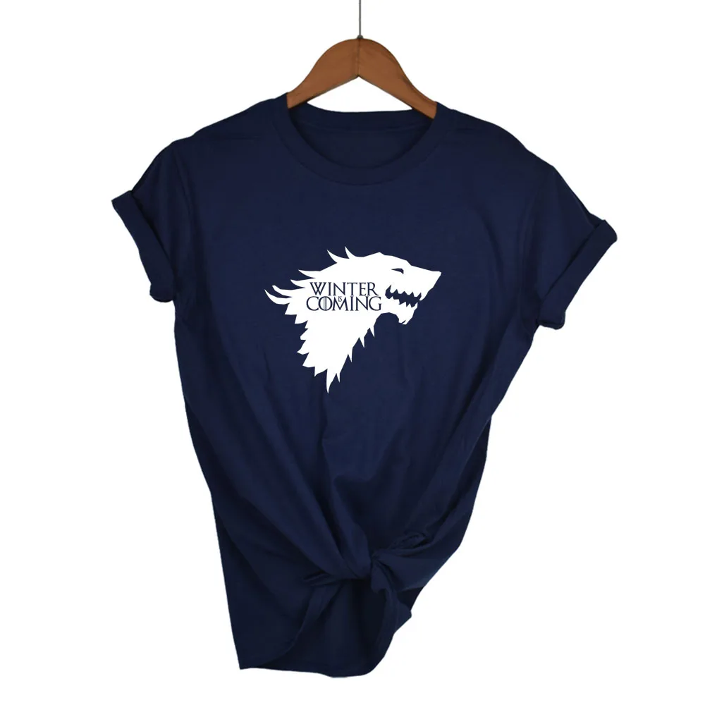 Женская футболка с принтом Игра престолов брендовая в стиле Харадзюку лето