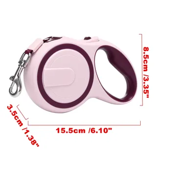 

New Auto Extendable Pet Dog Leash Retractable Rope Adjustable Puppy Chain Puppy Walking Running Lead Rope Belt for Small Medium