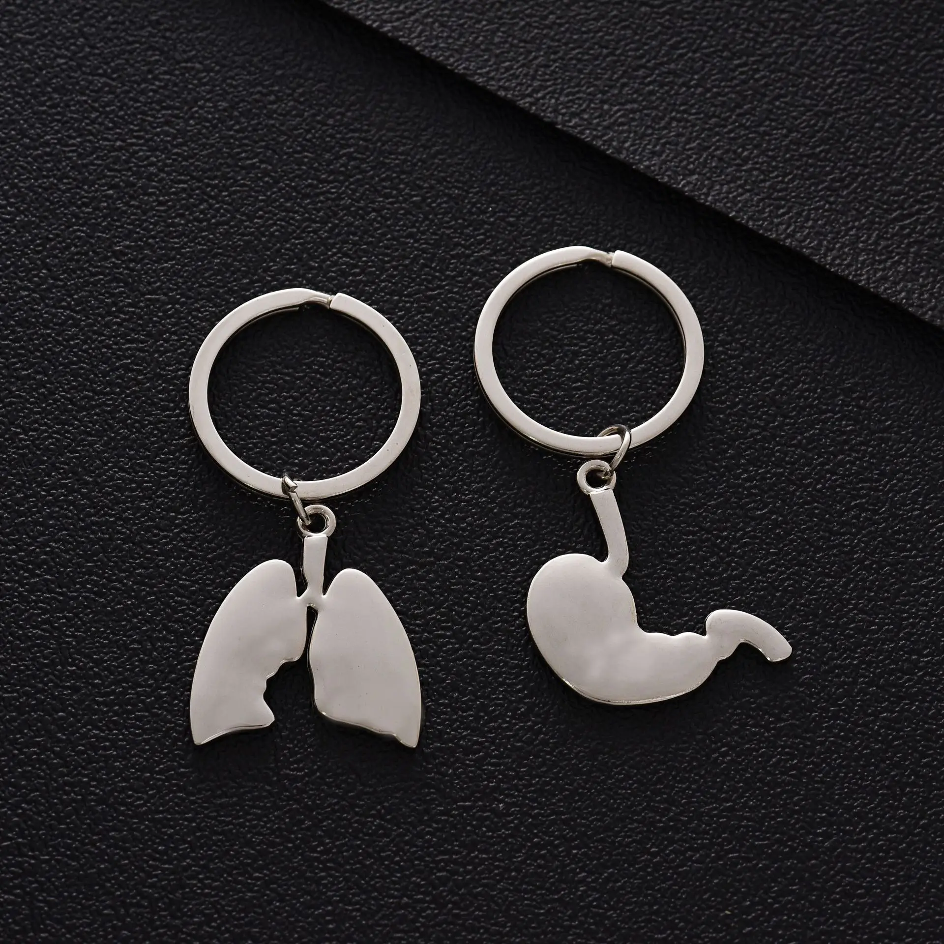 Free Shipping By Dhl 100pcs/lot 2020 New Metal Lung Keychains Stomach