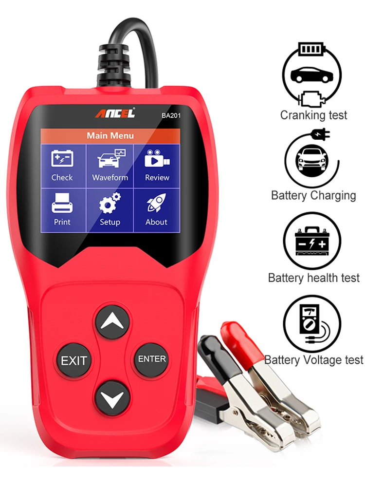 BA201Analyzer with Voltage Loading Quick Cranking Charging Auto