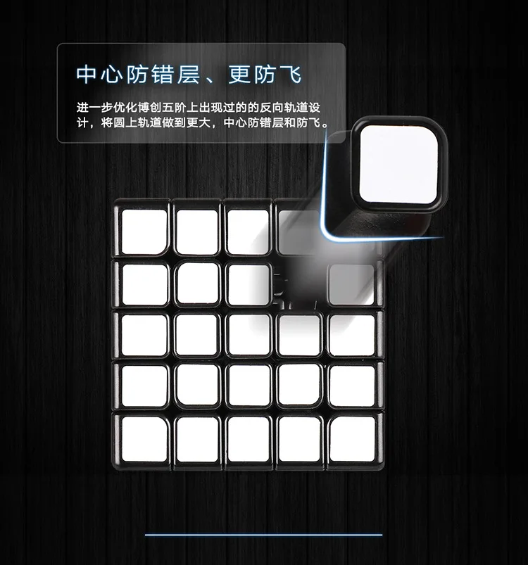 MoYu AoChuang GTS 5x5x5 GTSM 5x5 магнитный кубик Рубика для профессионалов соревнований Cubo Magico Stickerless черный 63 мм