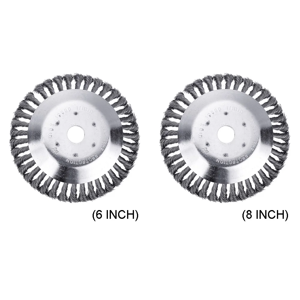 Grass Trimmer Head Grass Trimmer Lawn Mower Trimmer Blade Brush Cutter Accessories Grass Trimmer Blade Mower Accessories Steel Wire Wheel Lawn Mower Brush Disc Grass Trimmer Head