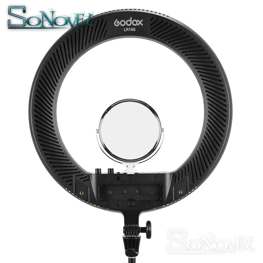 Black Godox LR160 3200 k-5500 k цвет температура регулируемый светодиодный осветительный прибор для сьемок светодиодный Светодиодная лампа макияж зеркало светодиодный свет - Цвет: Black