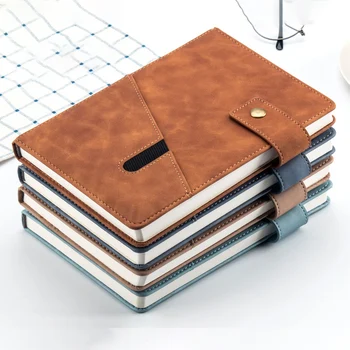 

A5 Can Be Customized Copper Buckle Notebook Agenda 2020 Week Planer Business Office Stationery Journals Daily Lined Notepad Gift