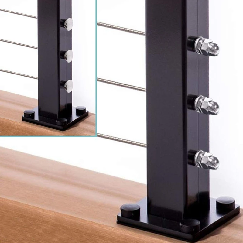 

Promotion! T-316 Cable Railing Kit Threaded Swage Stud and Stemball Swage Fitting 1/8 inch,Marine Grade Stainless Steel Stair De