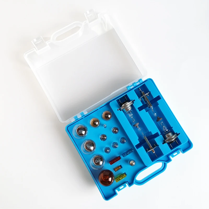 Auto-Notfallset Halogenlampe H4 H7 H1 12 V 60 W 55 W P43T 1157 S25 ATC FUSE T10 W5W BAY15D R5W Multi-Modell-Lampen-Kombinationsset – Detail 7