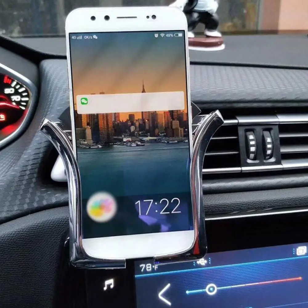 Автомобильный gps держатель телефона Автоматическая нагрузка индукционный кронштейн навигационный кронштейн вентиляция воздуха держатель в автомобиль