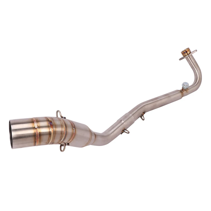 Slip On Motorcycle Exhaust Front Link Pipe Head Tube Stainless Steel Exhaust System For Kawasaki Z125 Until 2018 - Image 4