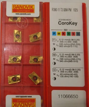 

10PCS CARBIDE INSERT R390-11 T3 08M-PM 1025