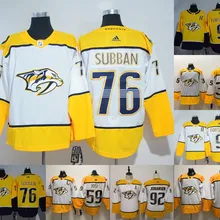 Сшитые Nashville Мужские взрослые#76 PK Subban 9 Filip Forsberg 35 Pekka Rinne 92 Ryan Johansen Джерси