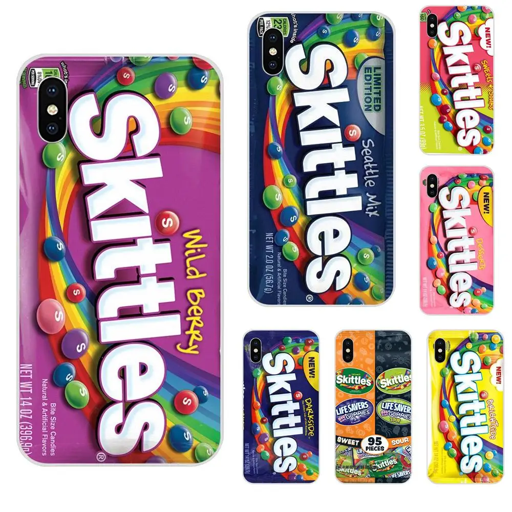 Skittles сладкие кислые Фруктовые Конфеты для Huawei Honor Nova Примечание 5 5I 8A 8X10 Pro 9X Moto G G2 G3