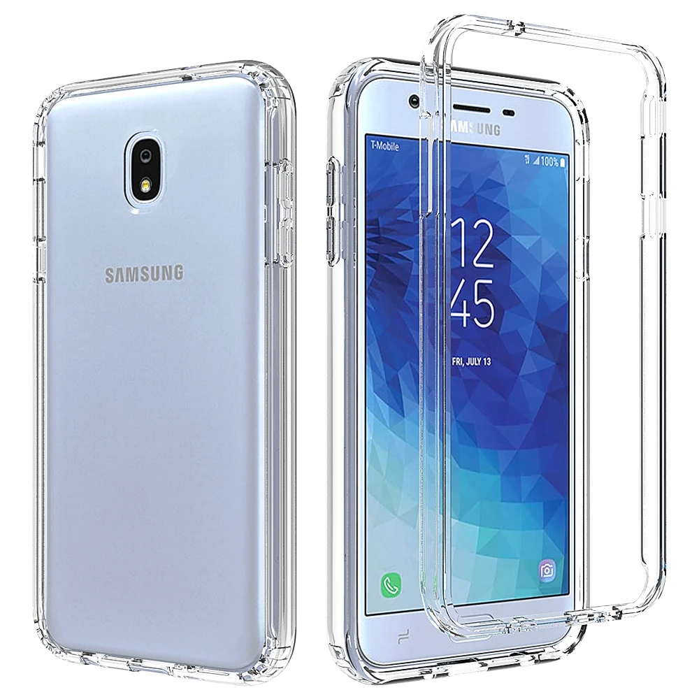 botsen zich zorgen maken Parel Clear Case For Samsung Galaxy J7 2018 J737 Silicone Phone Back Bag Pc  Bumper Full Hard Protective Cover Transparent Shell - Mobile Phone Cases &  Covers - AliExpress