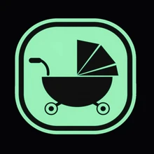 2 шт. детская коляска Светоотражающая светящаяся наклейка s светящаяся самоклеящаяся наклейка скорой помощи Ночная Предупреждение льная лента сделана из 3M материалов