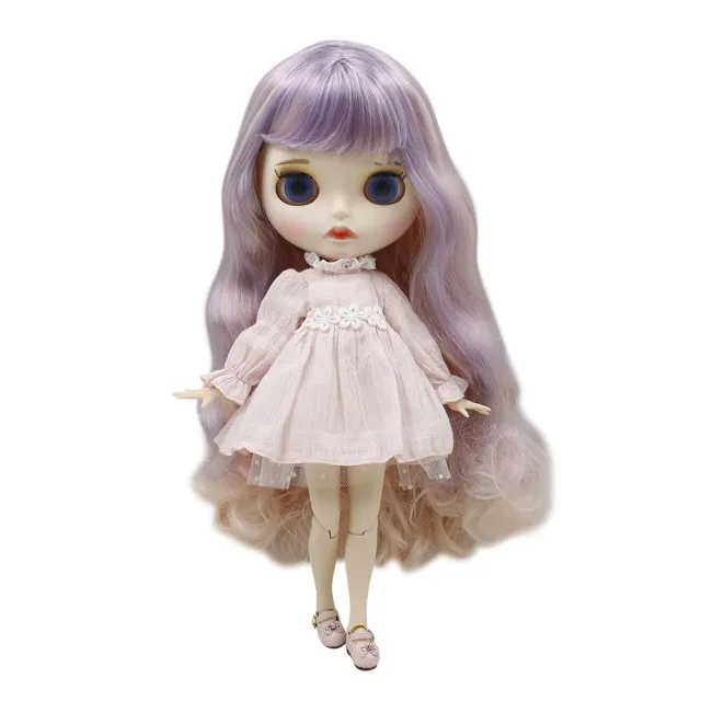 1/6 DBS bjd кукла на заказ кукла 30 см шарнирное тело матовое лицо с бровями блеск для губ Подарочные игрушки - Цвет: doll and clothes