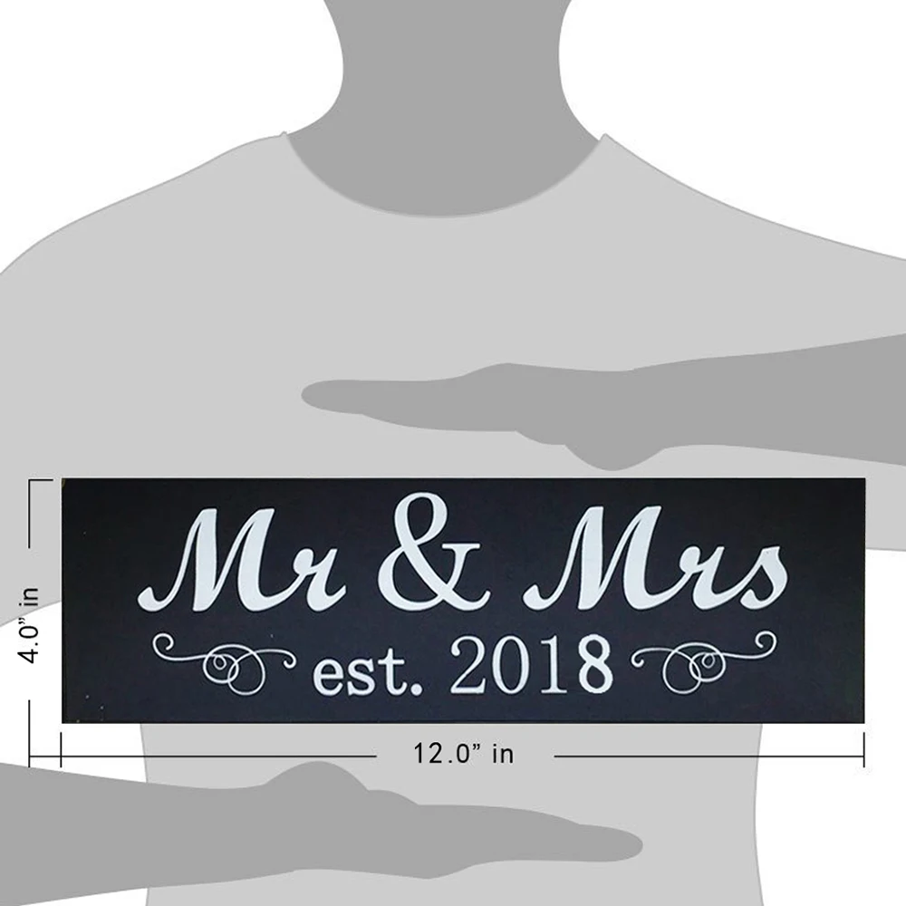 Mr& Mrs деревянный знак милое украшение для стола стены для свадьбы юбилей фото реквизит вечерние баннер