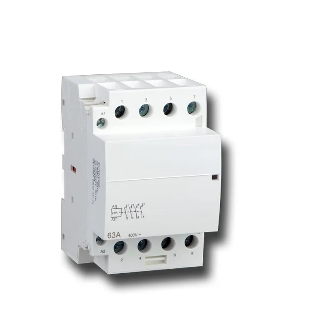 4P 63A 24 V/230 V 50/60Hz Rail AC контактор для дома 4NO для бытового применения