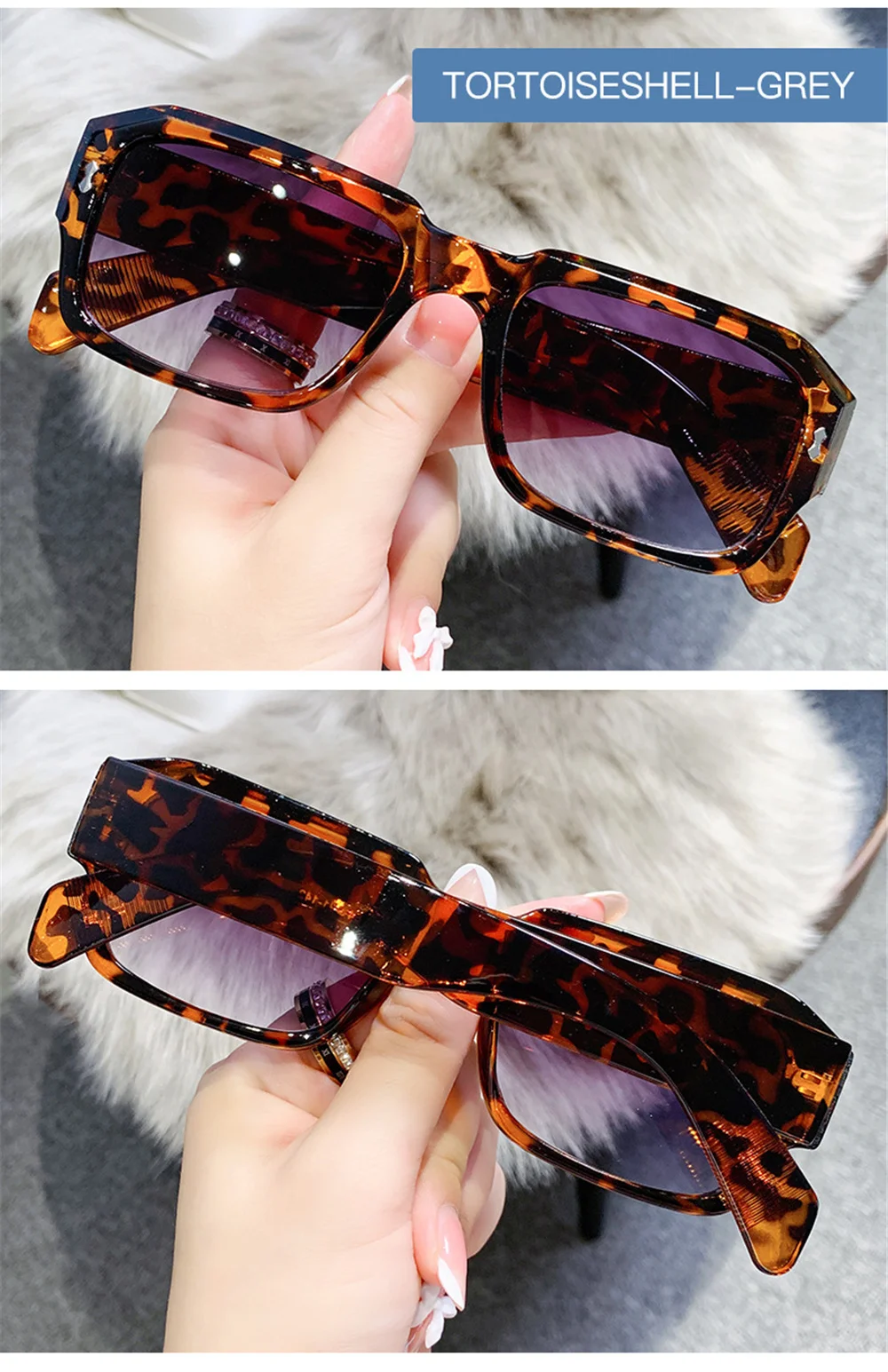 Fashion Leopard Women Sunglasses Personalized Jelly Eyeglasses Trendy Square Eyewear Female Oculos De Sol Feminino Glasses 2021 guess sunglasses