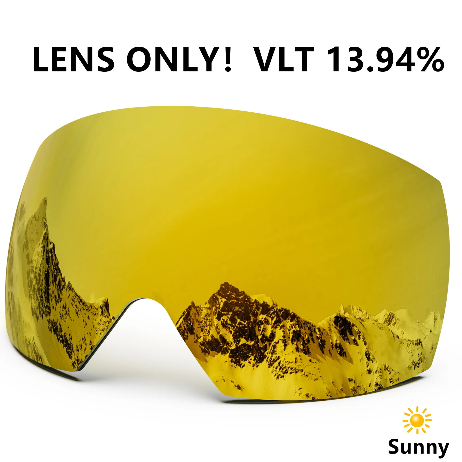 Professional Magnetic Ski Goggles with Anti-Fog UV Protection