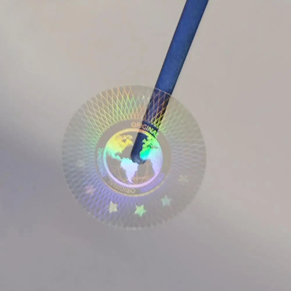 

2000 Pcs 20mm Transparent One Time Tamper Evident Original Hologram Stickers Multiple Colors Global Design Logo Diameter Custom