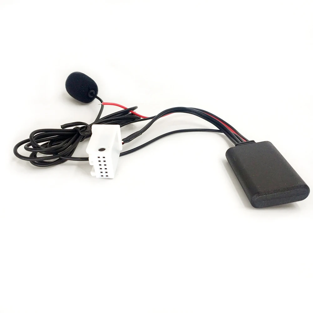 Biurlink 12Pin cd-чейнджер беспроводной Bluetooth Hands Free микрофон аудио приемник AUX адаптер кабель для peugeot 207 RD4