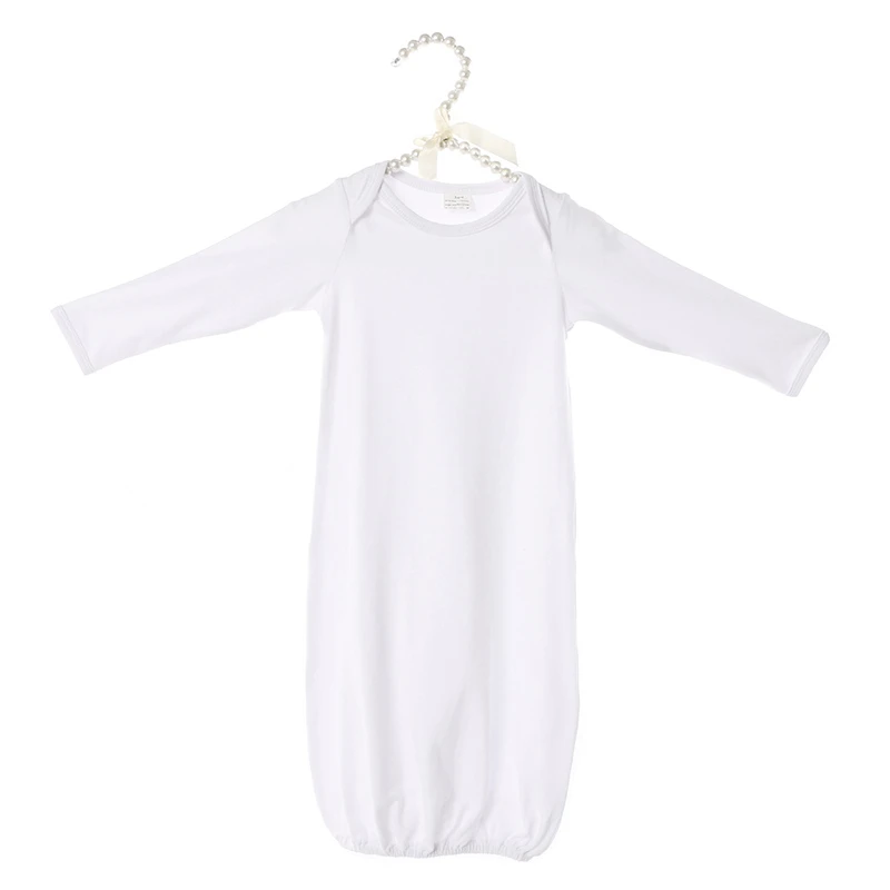 Kaiya Angel/платье для сна новорожденных унисекс однотонное хлопковое платье с