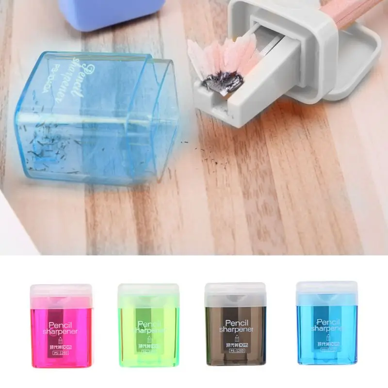 

Mini Manual Pencil Sharpener Hand Portable Desktop Tool Student School Supplies X6HB