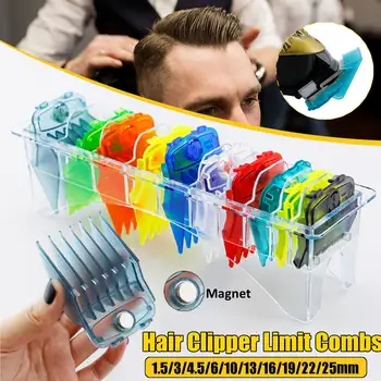 

10Pcs Multi-color Guide Comb Multiple Sizes Metal Limited Combs Hair Clipper Cutting Tool High Quality and Brand New For WAHL