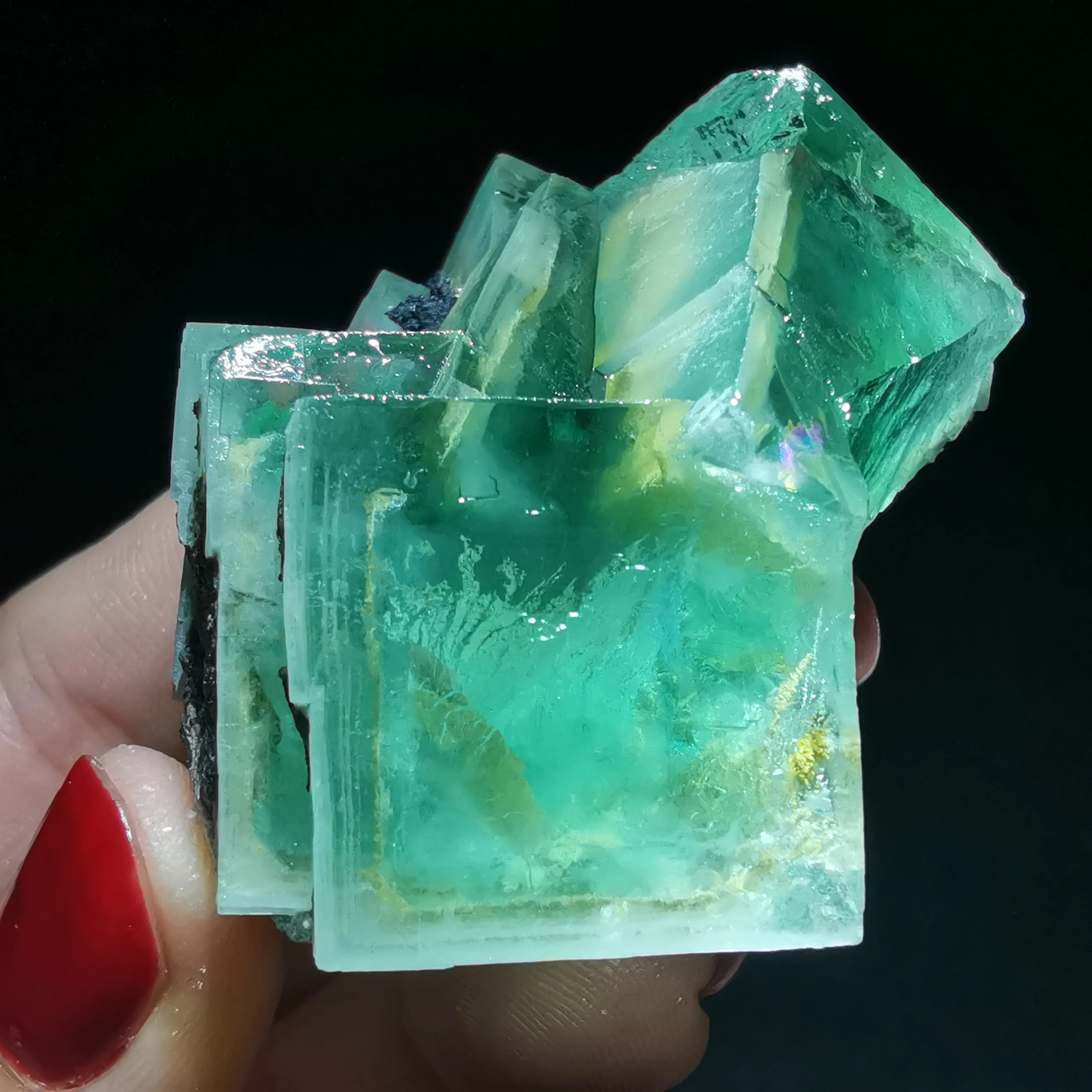 

87.3gNatural rare dream green fluorite mineral specimen CRYSTAL HEALING CRYSTAL QUARTZ GEM