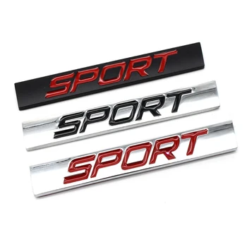 

10pcs Sport Logo Square Bar Zinc Alloy Car Styling Emblem Badge Auto Refitting 3D Sticker Decal for VW Jetta Bora Lavida Honda