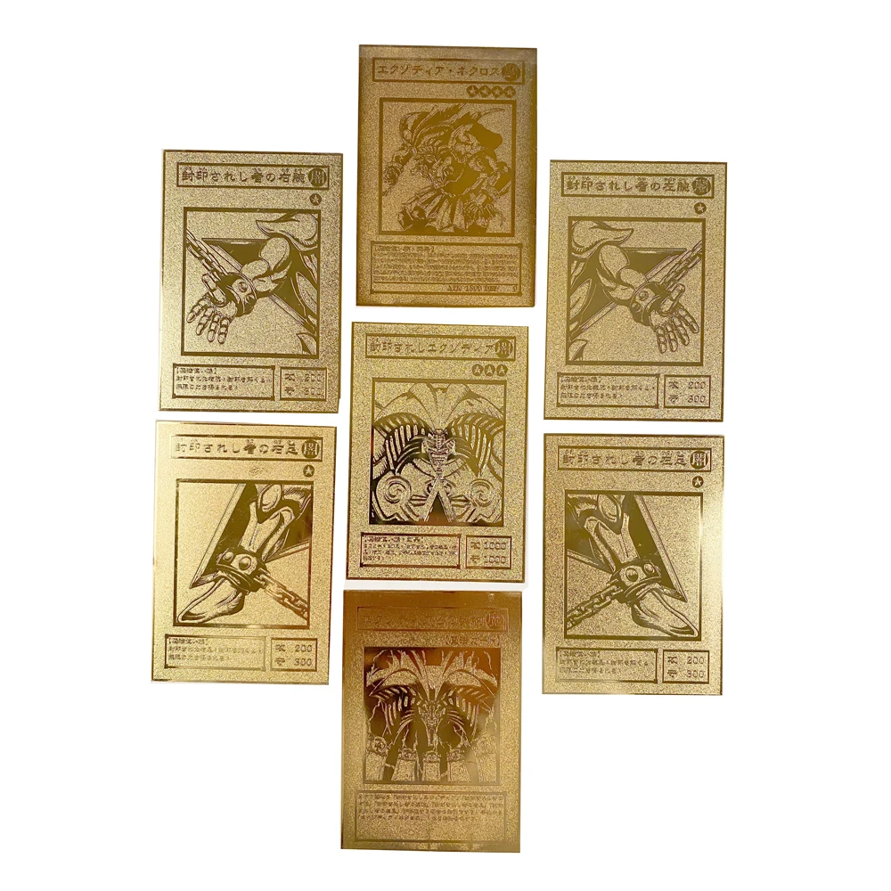 Gifts Exodia Anime Cards-Hobby Game-Collection Forbidden One-Metal-Card Japanese Childrens