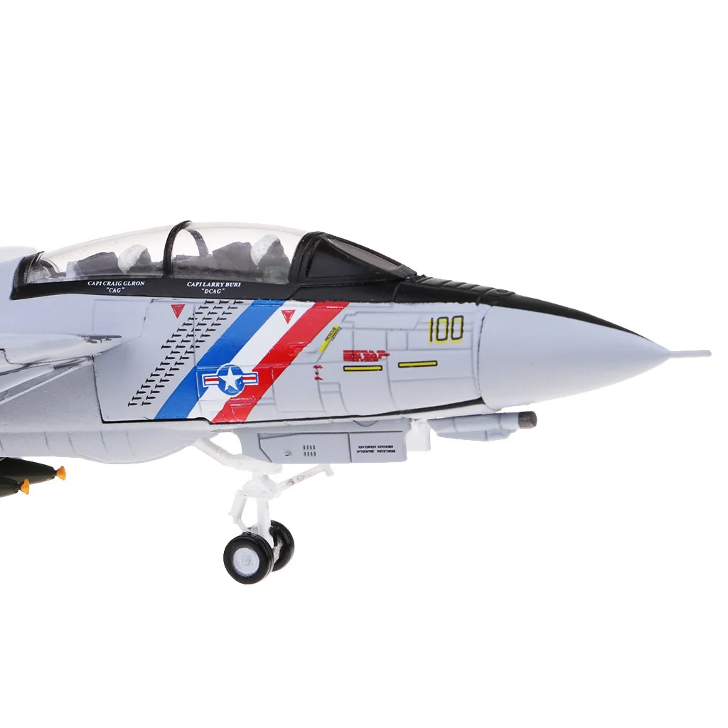MagiDeal 1:100 F-14 Tomcat истребитель авиация военный самолет Литой Сплав Вертолет модель самолета