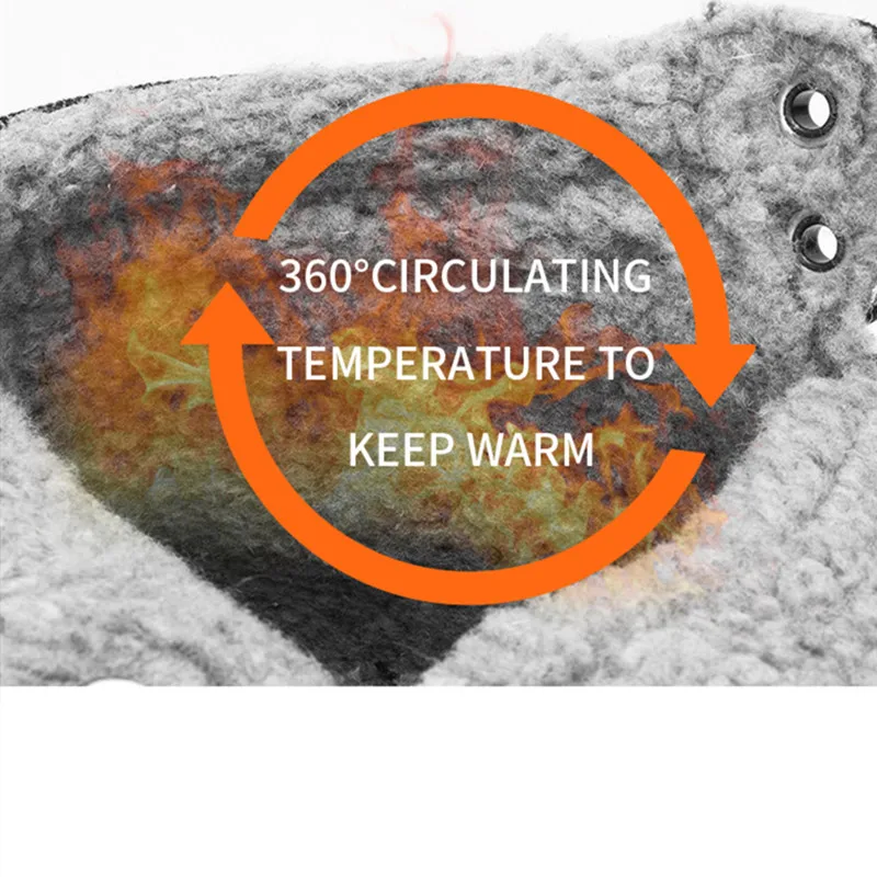 SMS Winter Men Boots Outdoor Snow Ankle Boots Hiking Shoes Anti-slip Boots Sneakers Zapatos De Hombre Classic Waterproof Boots