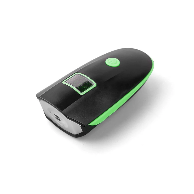 Зеленый Велосипед ультра яркий usb зарядка водонепроницаемый удобный практичный электрический 5 звуков 120 дБ Рог колокольчик открытый велосипедный инструмент Рог светильник - Цвет: Зеленый