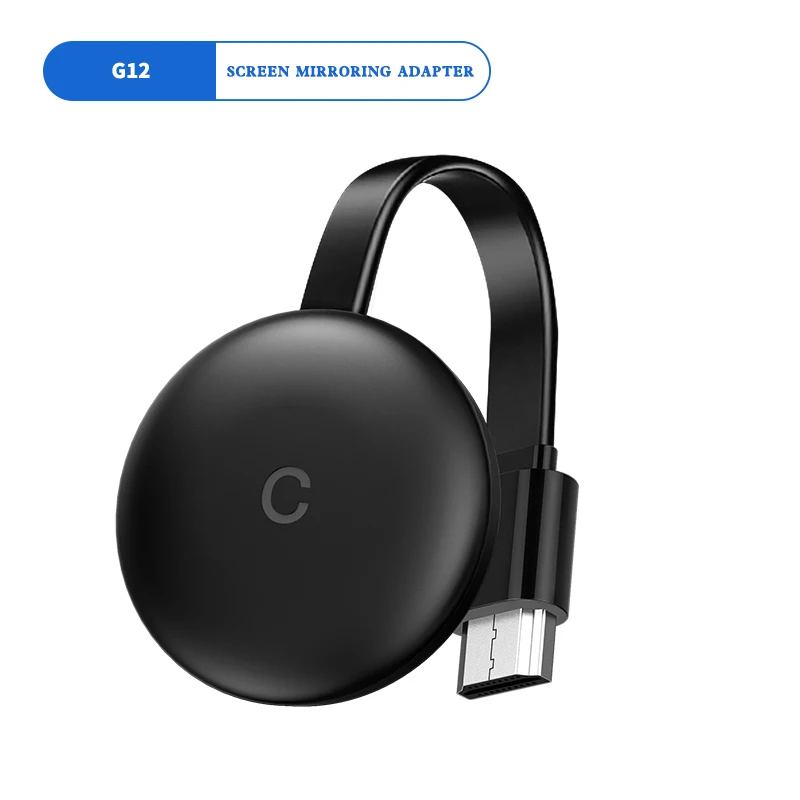Black Asunflower G12 2,4G WiFi HDMI Дисплей приемник для iPhone samsung ios Android телефон экран литой WiFi зеркальное отображение адаптер - Цвет: Black