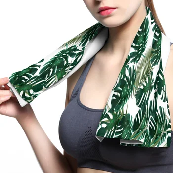 

Nordic Windy Tropical Banana Leaves Face Towel Cooling ice Utility Enduring Instant Cozy Ice Cold for Enduring Running