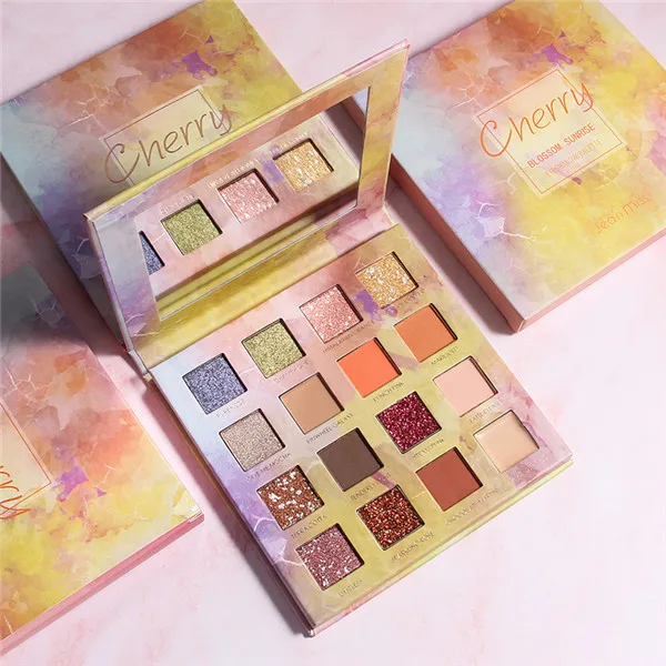 16-color Shimmer матовые тени для век Палитра долговечные водонепроницаемые Smudge-proof тени для век